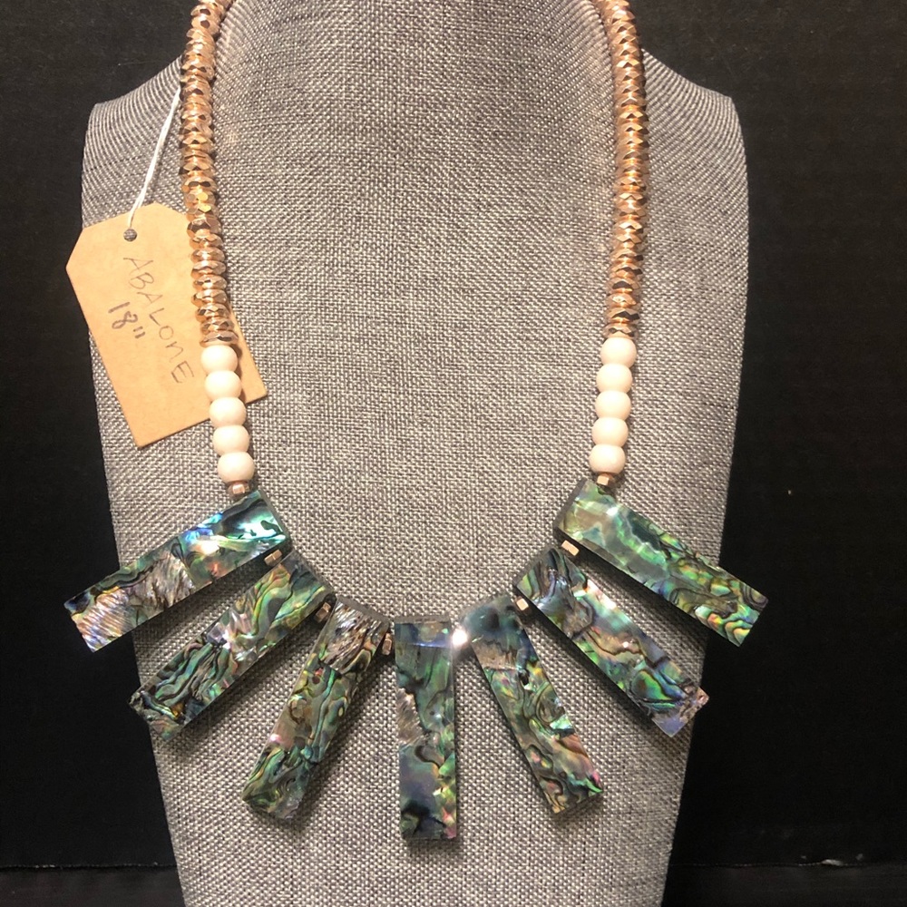 Handmade abalone necklace